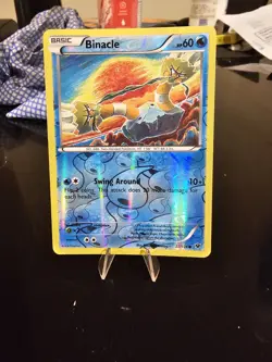 Binacle 22/124 Pokemon Card XY Fates Collide Reverse Holo MINT - Image 1