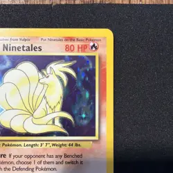 Ninetales 12/102 Holo Base Set Unlimited LP Pokemon Card Vintage WOTC 1999 - Image 4