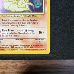 Ninetales 12/102 Holo Base Set Unlimited LP Pokemon Card Vintage WOTC 1999 - Image 5