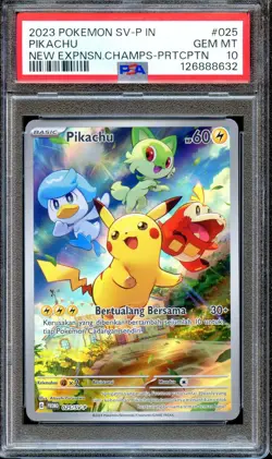 PSA 10 Pikachu 025/SV-P Indonesia Promo Indonesian Pokemon Card GEM MINT - Image 1