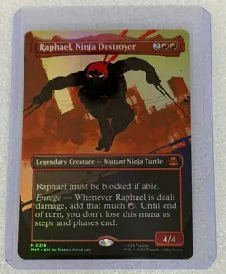 Raphael, Ninja Destroyer (Borderless) MTG TMNT 218 FOIL - Image 1
