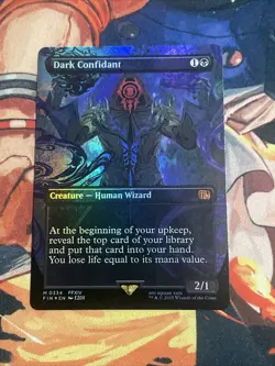 1x Dark Confidant ~~ Borderless - Foil English Final Fantasy MTG Magic - Image 1