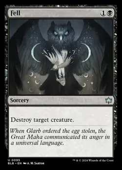 NM-Mint, English MTG Foil Fell - Foil Bloomburrow Magic the Gathering - Image 1