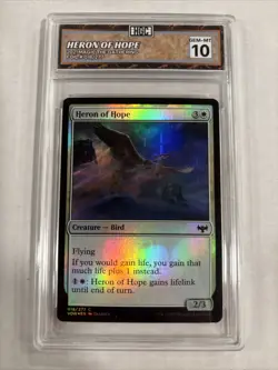 2021 MTG Heron Of Hope Foil #018 HGC 10 - Image 1