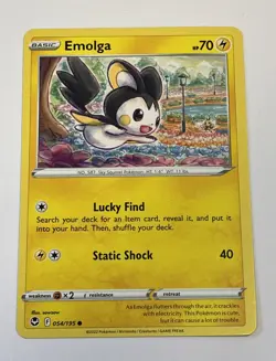 Emolga 54/195 - Silver Tempest - Common - Pokemon Card TCG - Image 1