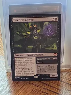 Emeritus of Woe Secrets of Strixhaven Beautiful Copy Nm+centering Free Ship - Image 1