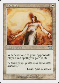 1x Warmth - LP - 6th Edition - SPARROW MAGIC mtg - Image 1