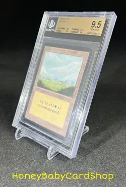 MTG Limited Edition Alpha 1993 Plains (B) BGS 9.5Q (TRUE QUAD) GEM MINT 93/94 - Image 3