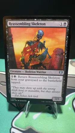 Reassembling Skeleton 183 Uncommon Commander Masters Magic: The Gathering LP - Image 1