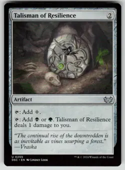 Talisman of Resilience Normal U Commander: Duskmourn: House of Horror 255 NM - Image 1