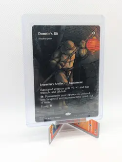 MTG - Donnie's Bo - Shadowspear - Borderless Mythic #17 - TMNT: SM - NM - Image 1