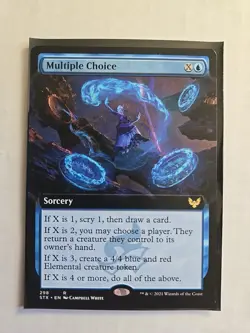 Multiple Choice (Borderless) - Strixhaven School of Mages - LP - MTG Magic -Rare - Image 1