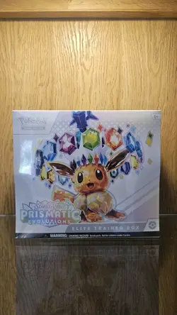 Pokemon TCG Prismatic Evolutions ETB Elite Trainer Box Sealed and Acrylic Case - Image 2