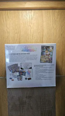 Pokemon TCG Prismatic Evolutions ETB Elite Trainer Box Sealed and Acrylic Case - Image 4
