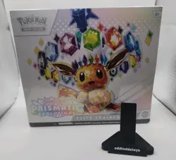 Pokemon Prismatic Evolutions Elite Trainer Box Eevee plastic tear in seal. etb - Image 1