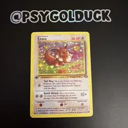 Eevee Jungle Pokemon Holographic Card See Description A18 - Image 1