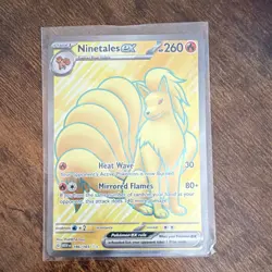Pokemon Ninetales ex Ultra Rare Holo 186/165 Scarlet & Violet 151 260 HP - Image 1