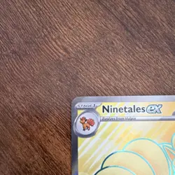 Pokemon Ninetales ex Ultra Rare Holo 186/165 Scarlet & Violet 151 260 HP - Image 3