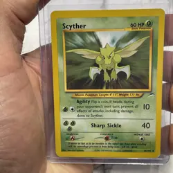 Pokemon TCG Scyther 55/105 Neo Destiny Regular Uncommon Vintage LP/NM Card WOTC - Image 1