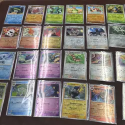 Pokemon JTG Lot Of 43 Reverse Holo Cards, Common And Uncommons, No Duplicates - Image 1