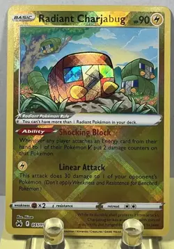 🔥Pokemon TCG Radiant Charjabug⚡Crown Zenith 051/159 AMAZINGLY RADIANT!🔥 - Image 1