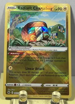 🔥Pokemon TCG Radiant Charjabug⚡Crown Zenith 051/159 AMAZINGLY RADIANT!🔥 - Image 3
