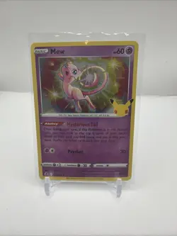 Pokemon TCG Celebrations 25th Anniversary Mew 011/025 NEW - Image 1