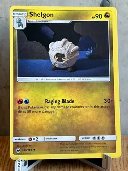 Shelgon Uncommon Celestial Storm 105/168 Pokemon Moderately Played Asako Ito - Image 1