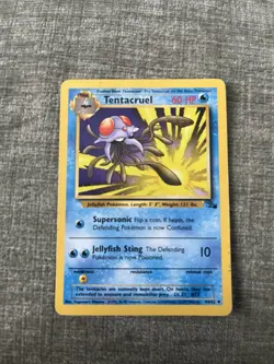 Pokemon TCG Tentacruel Fossil 44/62 60 HP Stage 1 Jellyfish Regular 1999 EN - Image 4