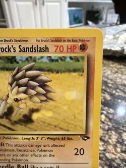 Brock's Sandslash - 1st Edition - 36/132 Gym Challenge - Pokemon TCG - 2000 - Image 3