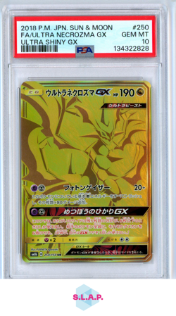 FA/ULTRA NECROZMA GX ULTRA SHINY GX POKEMON JAP SM 2018 250 PSA 10 - Image 1