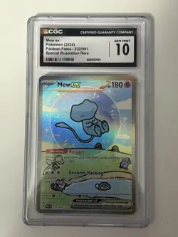 Pokemon Mew ex 232/091 SIR Bubble Mew Paldean Fates CGC 10 GEM MINT - Image 1