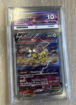 Pokemon TCG Raikou V GG41/GG70 Graded ACE 10 Gem Mint Crown Zenith - Image 2
