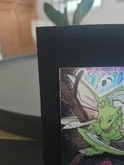 Vintage Rare 2000 Topps Chrome Pokemon #123 Scyther Chrome LP !!! - Image 2