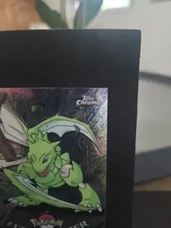Vintage Rare 2000 Topps Chrome Pokemon #123 Scyther Chrome LP !!! - Image 3