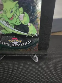 Vintage Rare 2000 Topps Chrome Pokemon #123 Scyther Chrome LP !!! - Image 4