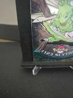 Vintage Rare 2000 Topps Chrome Pokemon #123 Scyther Chrome LP !!! - Image 5