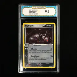 TQG 9.5 Mint+ 2007 Pokemon ENG Mightyena #EX-PK 18/108 R - Image 2