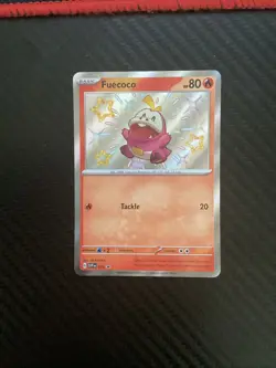 Fuecoco SVP079 Black Star Promos Shiny Holo Pokemon Trading Card Game 2024 NM - Image 1