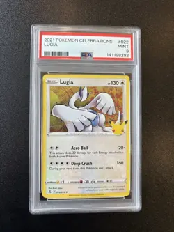 2021 POKEMON CELEBRATIONS #022 LUGIA PSA 9 - Image 1