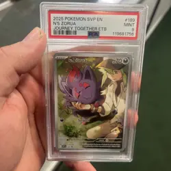2025 Pokemon N'S ZORUA #189 BLACK STAR PROMO PSA 9 - Image 1