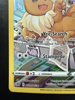Pokemon Eevee Ultra Rare TG11/TG30 Brilliant Stars Trainer Gallery (LP) - Image 4