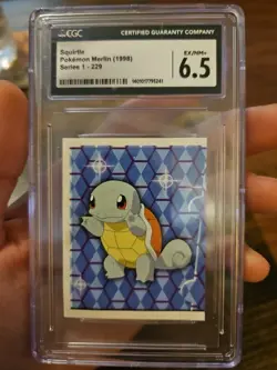 Squirtle Pokemon Merlin Nintendo (1998) Series 1 - 229 CGC 6.5 - Image 1