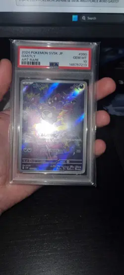 PSA 10 2024 POKEMON JAPANESE SV5K-WILD FORCE #080 GASTLY - Image 3