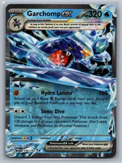 Garchomp ex 038/182 Double Rare Paradox Rift Pokemon Near Mint - Image 1