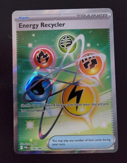 Pokemon Energy Recycler Trainer-Item POR 108/088 Uncommon Foil Holo English - Image 1