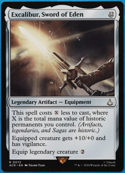 Excalibur, Sword of Eden Assassin's Creed NM Rare MTG CARD (ID# 501548) ABUGames - Image 1