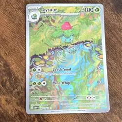 Pokemon Ivysaur Illustration Rare Holo 167/165 Scarlet & Violet 151 100 HP - Image 2