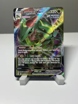 Pokemon Rayquaza VMAX 111/203 SWSH07: Evolving Skies Ultra Rare Holo - Image 1
