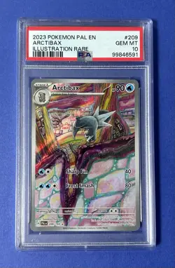 2023 Pokemon PAL EN Arctibax Illustration Rare #209 PSA 10 GEM MT - Image 1